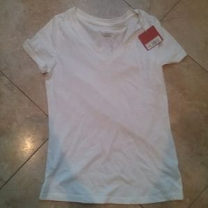 White V-Neck T-Shirt from Target